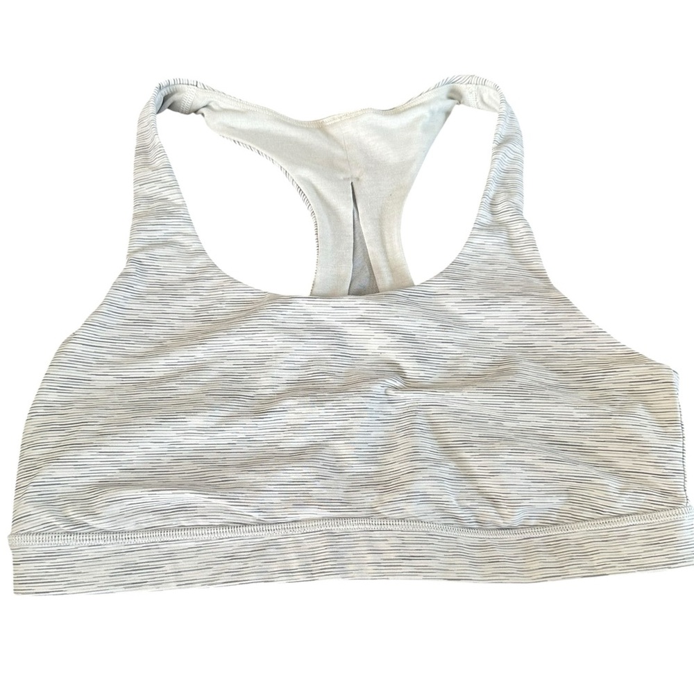 Lululemon Women’s Light Gray Sports Bra Size 10